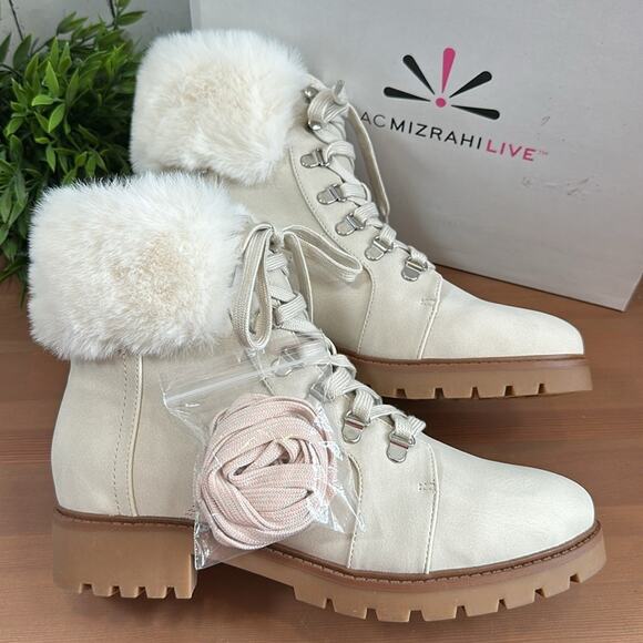 Isaac Mizrahi Live! Jesse Lace Up Hiker Bootie Size 9.5 - Picture 2 of 10